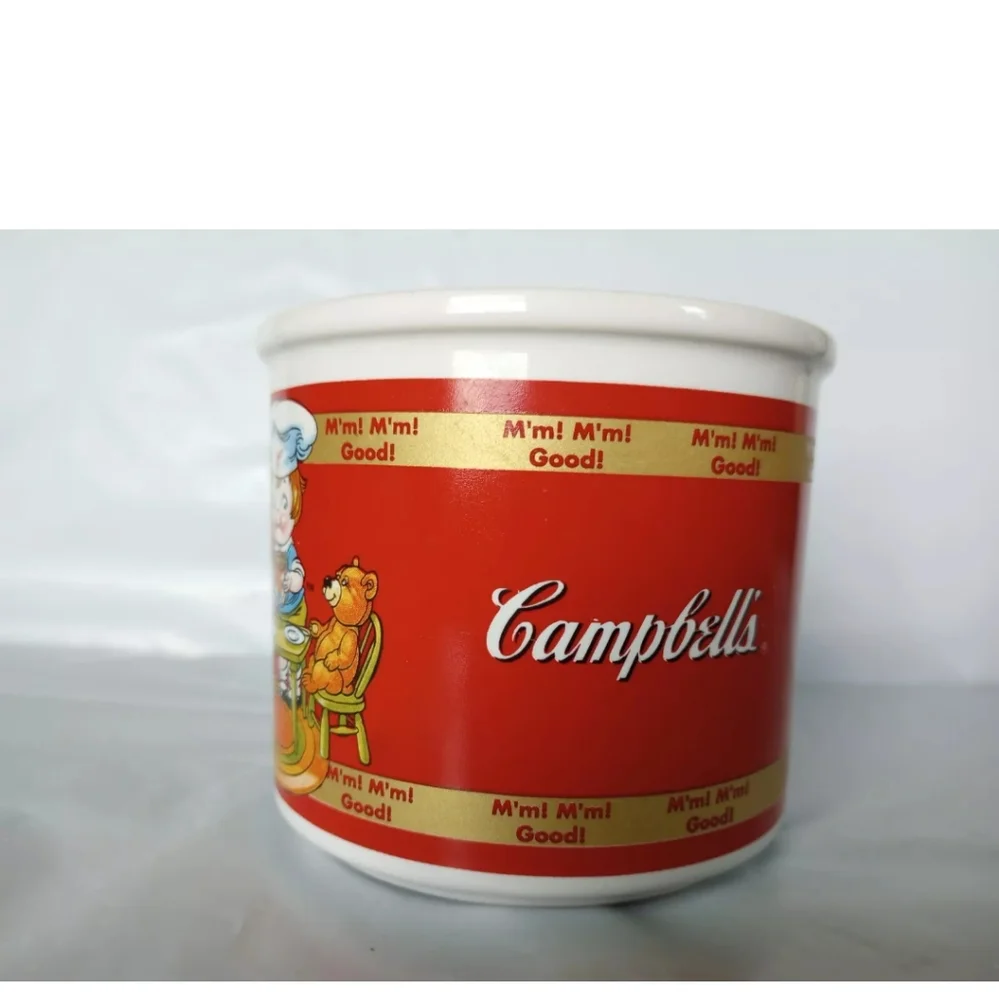 1998 Campbell's Soup Chef Kid “Mm! Mm! Good!” Mug/Cup/Bowl 14oz Houston Harvest!